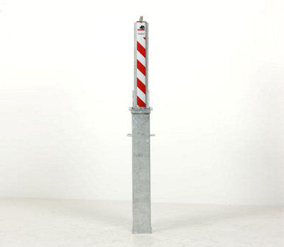 Rhino RT 114 670 Heavy Duty Parking Bollard - Telescopic Galvanised Steel Security Post