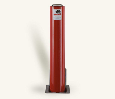 Rhino RT 114 670 Heavy Duty Parking Post - Powder Coated Steel Telescopic Driveway Bollard