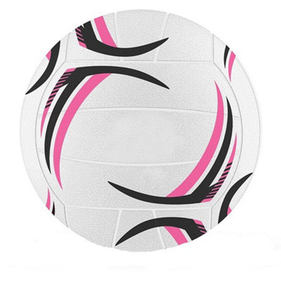 Rhino Thunder Netball White/Pink/Black (5)