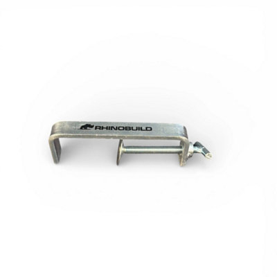 Rhinobuild General Purpose Brick Clamp - Medium (75-140mm) - Silver Zinc Plating