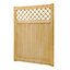 Rhombus Garden Wood Gate with Latch and Hardware Kit H 150 cm x W 120 cm