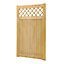 Rhombus Garden Wood Gate with Latch and Hardware Kit H 150 cm x W 90 cm