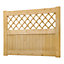 Rhombus Garden Wood Gate with Latch and Hardware Kit H 90 cm x W 120 cm