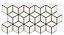 Rhombus Snow Matt White Geometric Patterned 100mm x 100mm Porcelain Wall & Floor Tile SAMPLE
