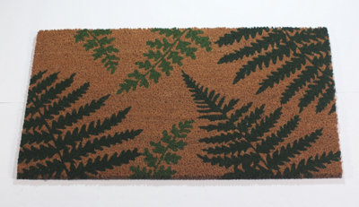 RHS Fern Door Mat Latex Backed 45 x 75cm