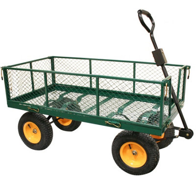 Rhyas Heavy Duty Garden Cart 500kg Wheel Barrow | DIY at B&Q