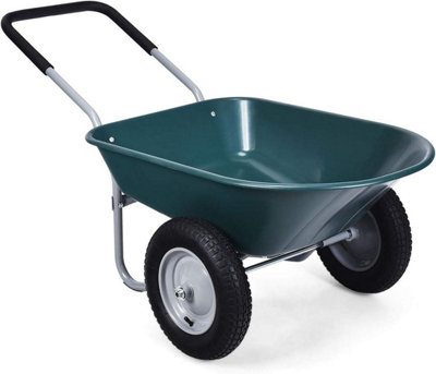 Rhyas Twin Wheel Barrow 66L UDL 150kg