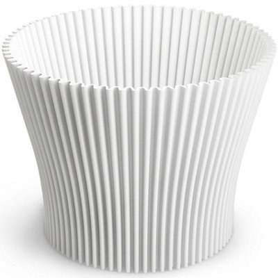 Ribbed Flower Pot Planter Indoor Outdoor Plastic Modern Multiple ...
