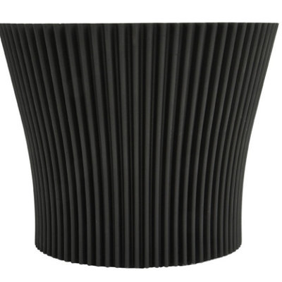 Ribbed Flower Pot Planter Indoor Outdoor Plastic Modern Multiple ...