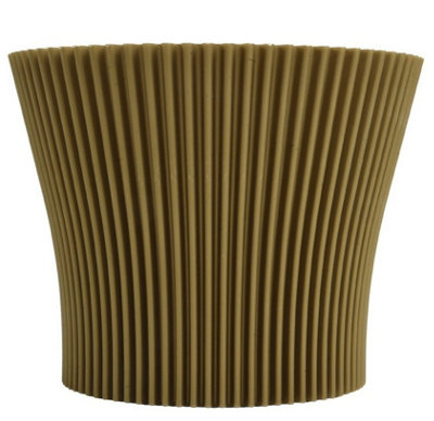 Ribbed Flower Pot Planter Indoor Outdoor Plastic Modern Multiple ...