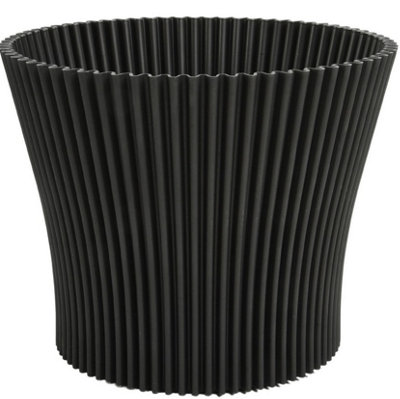 Ribbed Flower Pot Planter Indoor Outdoor Plastic Modern Multiple ...