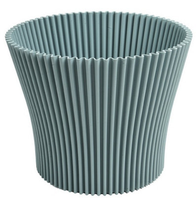 Ribbed Flower Pot Planter Indoor Outdoor Plastic Modern Multiple ...