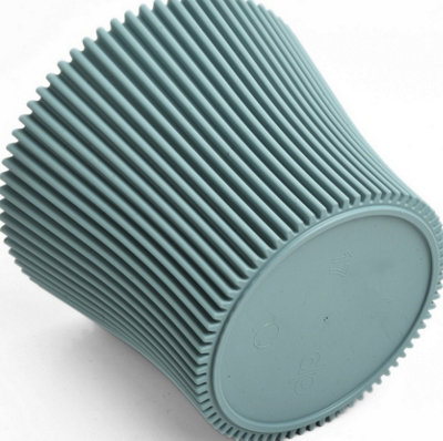 Ribbed Flower Pot Planter Indoor Outdoor Plastic Modern Multiple ...