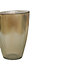 Ribbed Tall Vase - Glass - L18 x W18 x H24.5 cm - Mocha