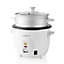 Rice Cooker & Steamer, 0.6L, for 1-2 People, with Non-Stick Coating, Keep-Warm Function & Steamer Insert