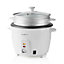 Rice Cooker & Steamer, 1.5L, for 1-6 People, with Non-Stick Coating, Keep-Warm Function & Steamer Insert