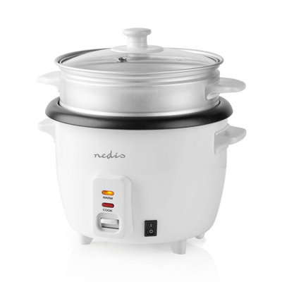 Rice Cooker & Steamer, 1L, for 1-4 People, with Non-Stick Coating, Keep ...