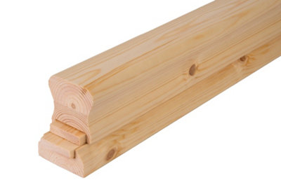 Richard Burbidge 41mm Pine HDR Handrail and Base Rail Set (H)58mm (W)58mm (L)3600mm