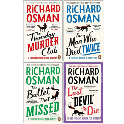 Richard Osman Collection 4 Books Set (The Thursday Club, The Man Who ...