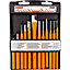 RICHMAN C5802, Heavy Duty Chisel and Punch Set 12 pcs, Hardened in Handy Case