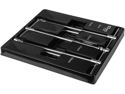 RICHMANN Flexible T Shape Socket Wrench Set 5 pcs in tray sizes 8-19mm ...