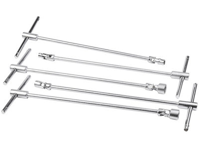 RICHMANN Flexible T Shape Socket Wrench Set 5 pcs in tray sizes 8-19mm (C1199)