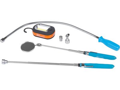 RICHMANN telescopic and flexible pick up tool and mirror torch set 6 ...