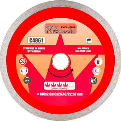 RICHMANN tile cutting diamond disc blade tile cutter 180mm, 2mm thick ...