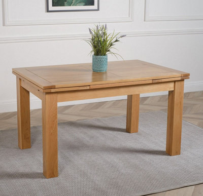 Richmond 140 - 220cm Medium Oak Extendable Dining Table | DIY at B&Q