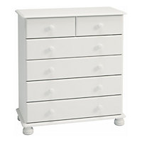 Richmond 2+4 Chest of Drawers in Off White