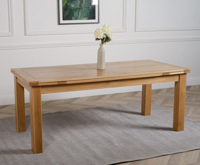 Richmond 200 - 280cm Large Oak Extendable Dining Table