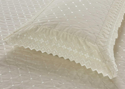 Richmond Ivory Pillowcase Pair Luxury Embroidered - 3
