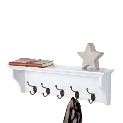 Prepac 36 Wall-Mounted Coat Rack In White WEC-3616 The Home, 51% OFF