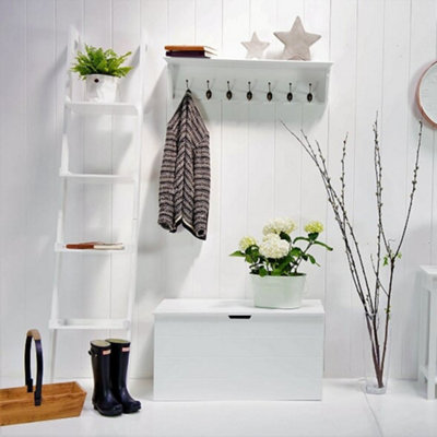 White wall mounted coat rack sale