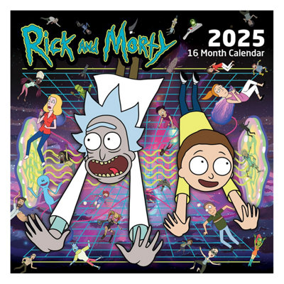 Rick And Morty 2025 Square Calendar Multicoloured (One Size)