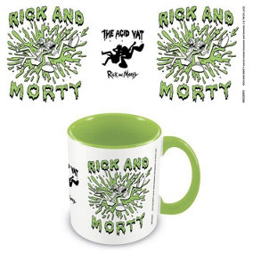 Rick And Morty Acid Vat Inner Two Tone Mug Green/White/Black (One Size)