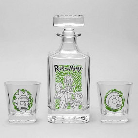 Rick and Morty Decanter and Glasses Set