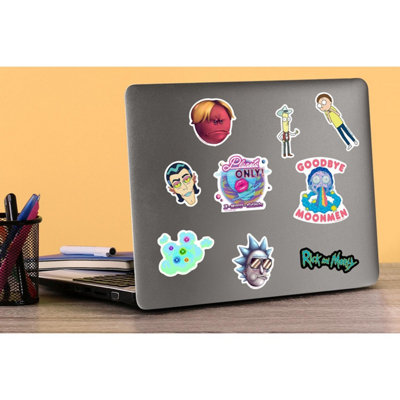 Rick And Morty Deluxe Stickers (Pack of 50) Multicoloured (One Size)