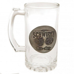 Rick And Morty Official Schwifty Gl Tankard Clear (One Size)