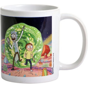 Rick And Morty Portal Mug White/Green (One Size)