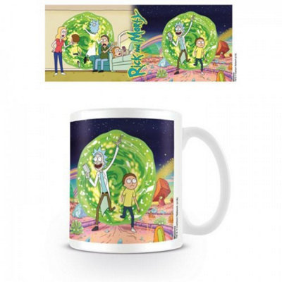 Rick And Morty Portal Mug White/Green (One Size)