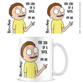 Rick And Morty Son Of A Mug White/Yellow/Black (One Size)