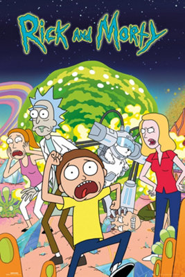 Rick & Morty Group 61 x 91.5cm Maxi Poster | DIY at B&Q