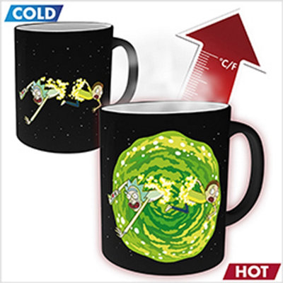 Rick & Morty Portal Heat Change 320ml Ceramic Mug