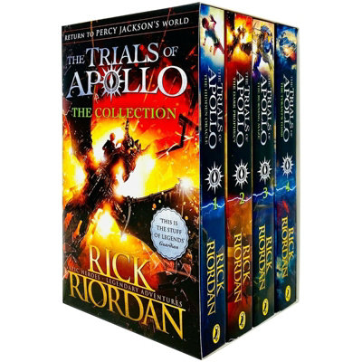 Rick Riordan Trials of Apollo Collection 4 Books (Dark prophecy, Hidden ...
