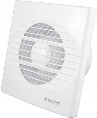 RICO 120 mm Axial Bathroom Ventilation Fan Model S White ABS IPX4 Class ...