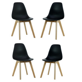Rico Dining Chair Set of 4, Black