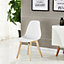 Rico Dining Chair Set of 4, White