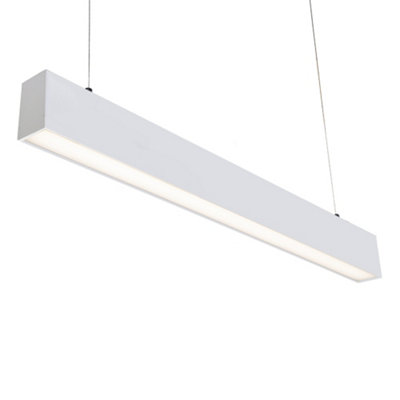 Ricoman Estrella 0.9m LED Linear Light Pendant White 4000K 20W