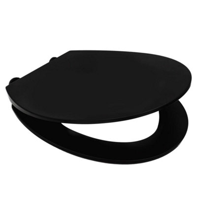 RIDDER Toilet Seat Memphis with Soft-close Black Matt